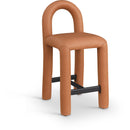  Color_Cognac -- Amari Cognac Vegan Leather Upholstered Counter Stool IMAGE 1