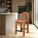  Color_Cognac -- Amari Cognac Vegan Leather Upholstered Counter Stool IMAGE 2