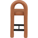  Color_Cognac -- Amari Cognac Vegan Leather Upholstered Counter Stool IMAGE 5