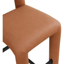  Color_Cognac -- Amari Cognac Vegan Leather Upholstered Counter Stool IMAGE 7