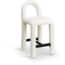  Color_Cream -- Amari Cream Vegan Leather Upholstered Counter Stool IMAGE 1