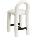  Color_Cream -- Amari Cream Vegan Leather Upholstered Counter Stool IMAGE 6
