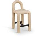  Color_Tan -- Amari Tan Vegan Leather Upholstered Counter Stool IMAGE 1
