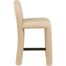  Color_Tan -- Amari Tan Vegan Leather Upholstered Counter Stool IMAGE 4