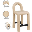  Color_Tan -- Amari Tan Vegan Leather Upholstered Counter Stool IMAGE 9