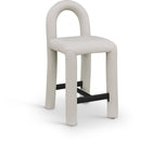  Color_Taupe -- Amari Taupe Vegan Leather Upholstered Counter Stool IMAGE 1