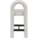  Color_Taupe -- Amari Taupe Vegan Leather Upholstered Counter Stool IMAGE 5