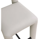 Color_Taupe -- Amari Taupe Vegan Leather Upholstered Counter Stool IMAGE 7