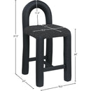  Color_Black -- Meridian Amari Counter Height Stool IMAGE 8