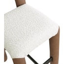  Color_Brown -- Amari Brown Vegan Leather And Boucle Fabric Upholstered Counter Stool IMAGE 7