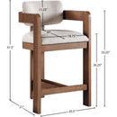  Color_Beige -- Meridian Sacha Counter Height Stool IMAGE 9