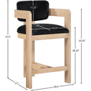  Color_Black -- Meridian Sacha Counter Height Stool IMAGE 8