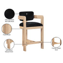 Color_Black -- Meridian Sacha Counter Height Stool IMAGE 9
