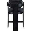  Color_Black -- Sacha Black Velvet Upholstered Counter Stool IMAGE 5