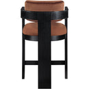  Color_Cognac -- Sacha Cognac Velvet Upholstered Counter Stool IMAGE 5