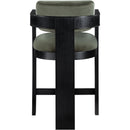  Color_Green -- Sacha Green Velvet Upholstered Counter Stool IMAGE 5