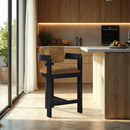  Color_Saddle -- Sacha Saddle Velvet Upholstered Counter Stool IMAGE 2