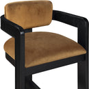  Color_Saddle -- Sacha Saddle Velvet Upholstered Counter Stool IMAGE 6