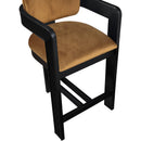  Color_Saddle -- Sacha Saddle Velvet Upholstered Counter Stool IMAGE 7