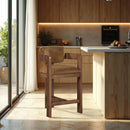  Color_Saddle -- Sacha Saddle Velvet Upholstered Counter Stool IMAGE 2