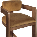  Color_Saddle -- Sacha Saddle Velvet Upholstered Counter Stool IMAGE 6