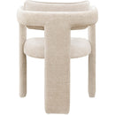 Meridian Brenda Beige Chenille Fabric Dining Chair IMAGE 5
