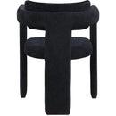 Meridian Brenda Black Chenille Fabric Dining Chair IMAGE 5