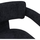  Color_Black -- Brenda Black Chenille Fabric Upholstered Dining Chair IMAGE 7