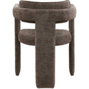  Color_Brown -- Brenda Brown Chenille Fabric Upholstered Dining Chair IMAGE 5