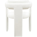 Color_Cream -- Brenda Cream Chenille Fabric Upholstered Dining Chair IMAGE 5