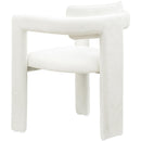  Color_Cream -- Brenda Cream Chenille Fabric Upholstered Dining Chair IMAGE 6
