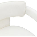  Color_Cream -- Brenda Cream Chenille Fabric Upholstered Dining Chair IMAGE 7