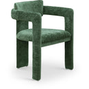  Color_Green -- Brenda Green Chenille Fabric Upholstered Dining Chair IMAGE 1