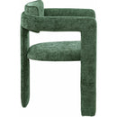  Color_Green -- Brenda Green Chenille Fabric Upholstered Dining Chair IMAGE 4