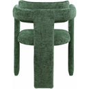  Color_Green -- Brenda Green Chenille Fabric Upholstered Dining Chair IMAGE 5