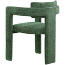  Color_Green -- Brenda Green Chenille Fabric Upholstered Dining Chair IMAGE 6