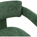  Color_Green -- Brenda Green Chenille Fabric Upholstered Dining Chair IMAGE 7