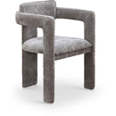  Color_Grey -- Brenda Grey Chenille Fabric Upholstered Dining Chair IMAGE 1