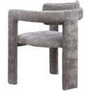  Color_Grey -- Brenda Grey Chenille Fabric Upholstered Dining Chair IMAGE 6