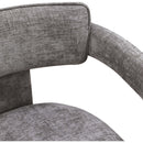 Color_Grey -- Brenda Grey Chenille Fabric Upholstered Dining Chair IMAGE 7