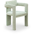  Color_Mint -- Brenda Mint Chenille Fabric Upholstered Dining Chair IMAGE 1