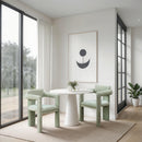  Color_Mint -- Brenda Mint Chenille Fabric Upholstered Dining Chair IMAGE 2