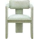  Color_Mint -- Brenda Mint Chenille Fabric Upholstered Dining Chair IMAGE 3