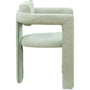  Color_Mint -- Brenda Mint Chenille Fabric Upholstered Dining Chair IMAGE 4