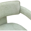  Color_Mint -- Brenda Mint Chenille Fabric Upholstered Dining Chair IMAGE 7