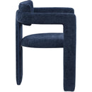  Color_Navy -- Brenda Navy Chenille Fabric Upholstered Dining Chair IMAGE 4