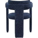  Color_Navy -- Brenda Navy Chenille Fabric Upholstered Dining Chair IMAGE 5
