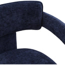  Color_Navy -- Brenda Navy Chenille Fabric Upholstered Dining Chair IMAGE 7