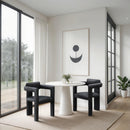 Meridian Brenda Black Vegan Leather Dining Chair IMAGE 2