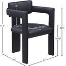  Color_Black -- Meridian Brenda Arm Chair IMAGE 8